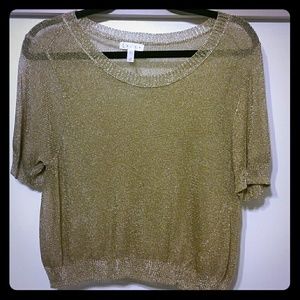 LEITH Gold crop top